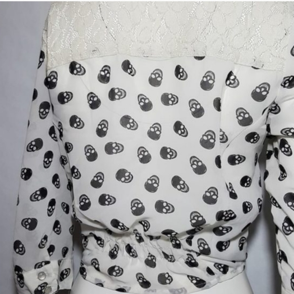 Vintage Bongo skull crop top Size M - Picture 5 of 12